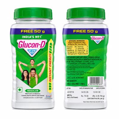 GLUCON-D REGULAR GLUCOSE POWDER-250g